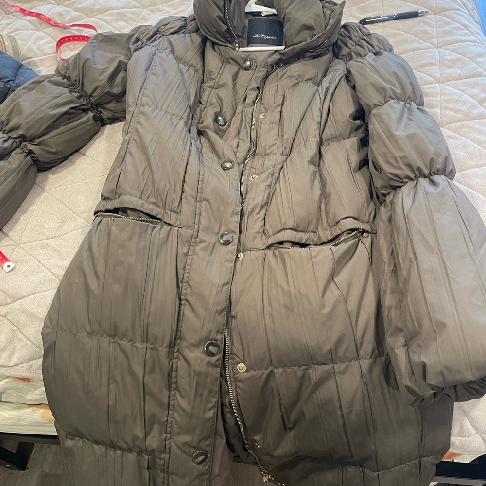 Women's Les Copains elegant Brown Puffer Jacket -